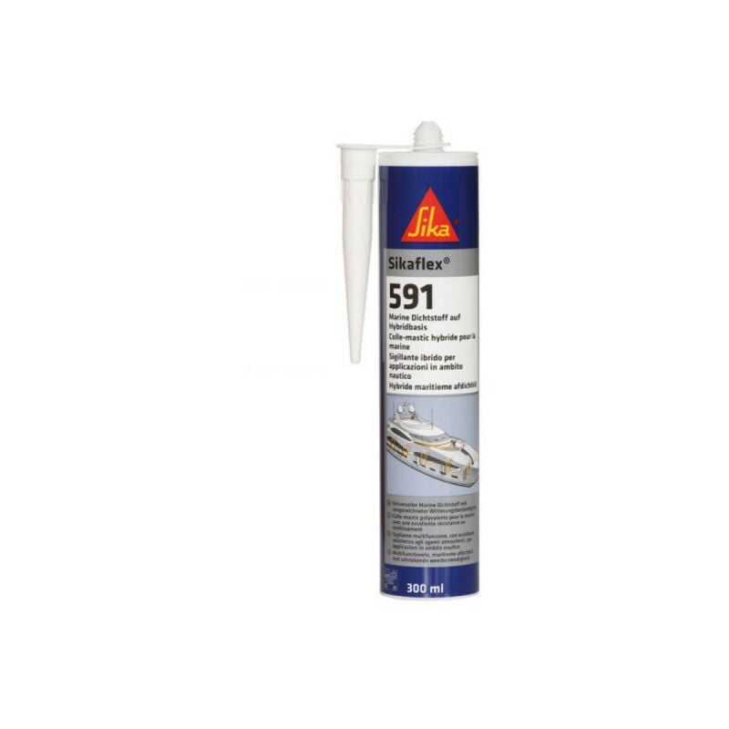 foto del prodotto flex 591 mastice marino ibrido nero 300ml sika