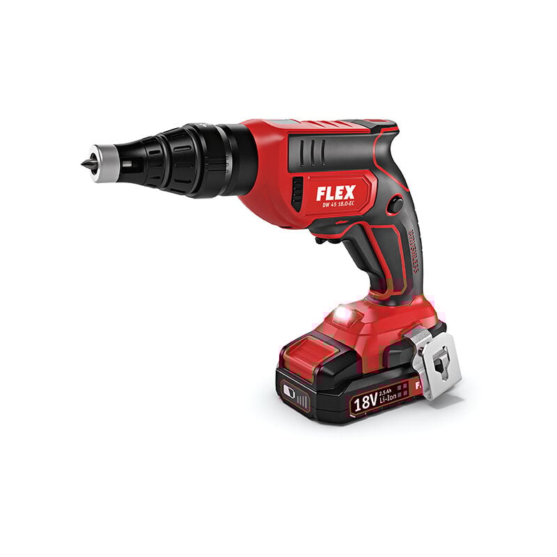 foto del prodotto flex avvitatore per cartongesso 18v dw 45 18.0 ec 2.5 set 2 batterie caricabatterie 467146