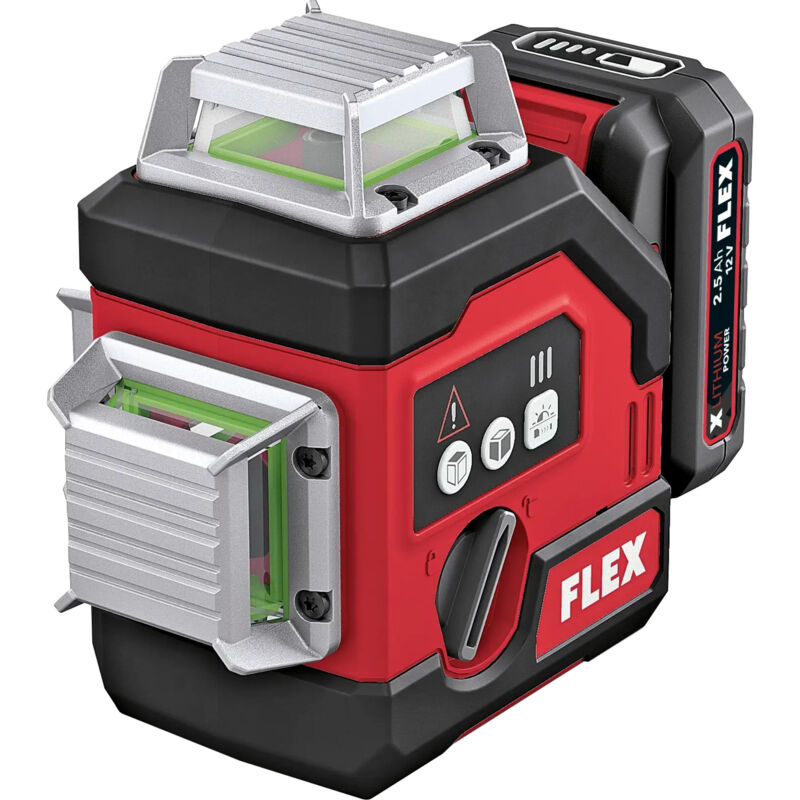 foto del prodotto flex cross line laser alc 3 360 g r 12 set, 1x 2,5 ah e caricatore in l boxx