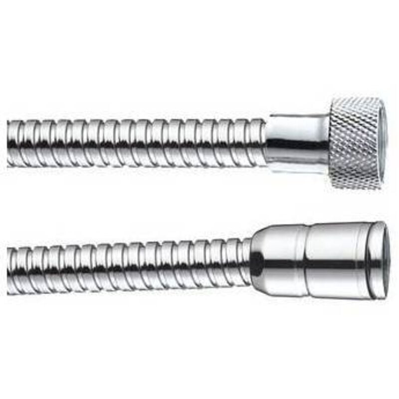 foto del prodotto flex in ottone doppia aggraffatura cono per stop sicurezza cm 125 - cromo bossini