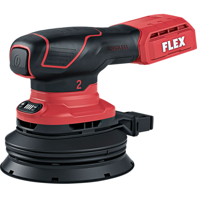 foto del prodotto flex levigatrice rotorbitale a batteria ore 2 125 18 ec senza batteria e caricabatterie nella confezione