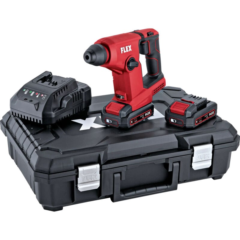 foto del prodotto flex martello rotativo combinato a batteria fhe 1 16 18,0 ec tc 2,5 set, 2x 2,5 ah e caricabatterie in valigetta