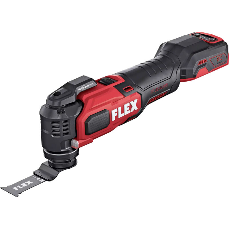 foto del prodotto flex multiutensile a batteria mt 18.0 ec c con starlockmax senza batteria e caricabatterie nella confezione