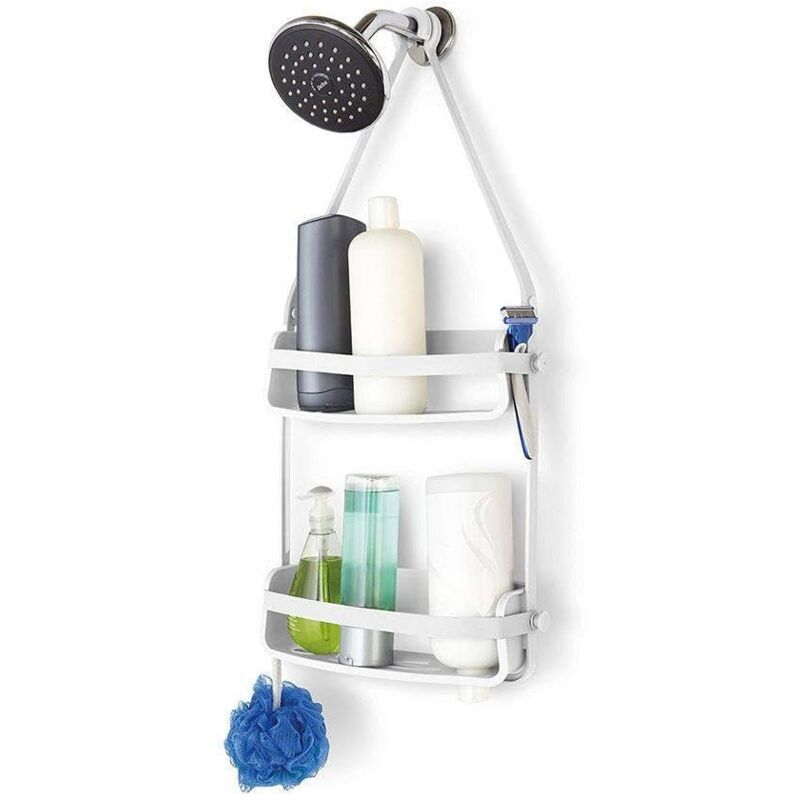 foto del prodotto flex portaoggetti per doccia, bianco umbra