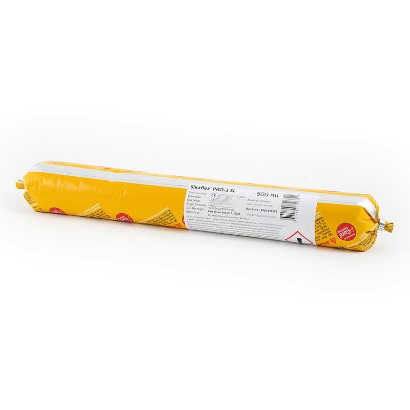 foto del prodotto flex pro 3sl, grigio sigillante autolivellante per giunti a pavimento cantine, box, giardini elevate prestazioni unipack da 600ml sika