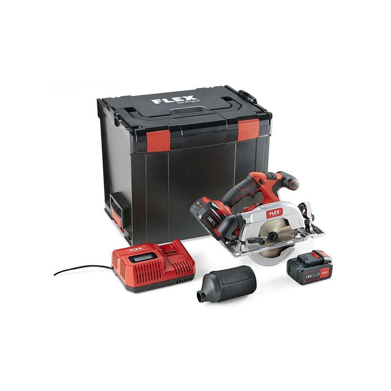 foto del prodotto flex sega circolare 18v cs 62 18.0 ec 5.0 set batteria caricabatterie valigetta 454028