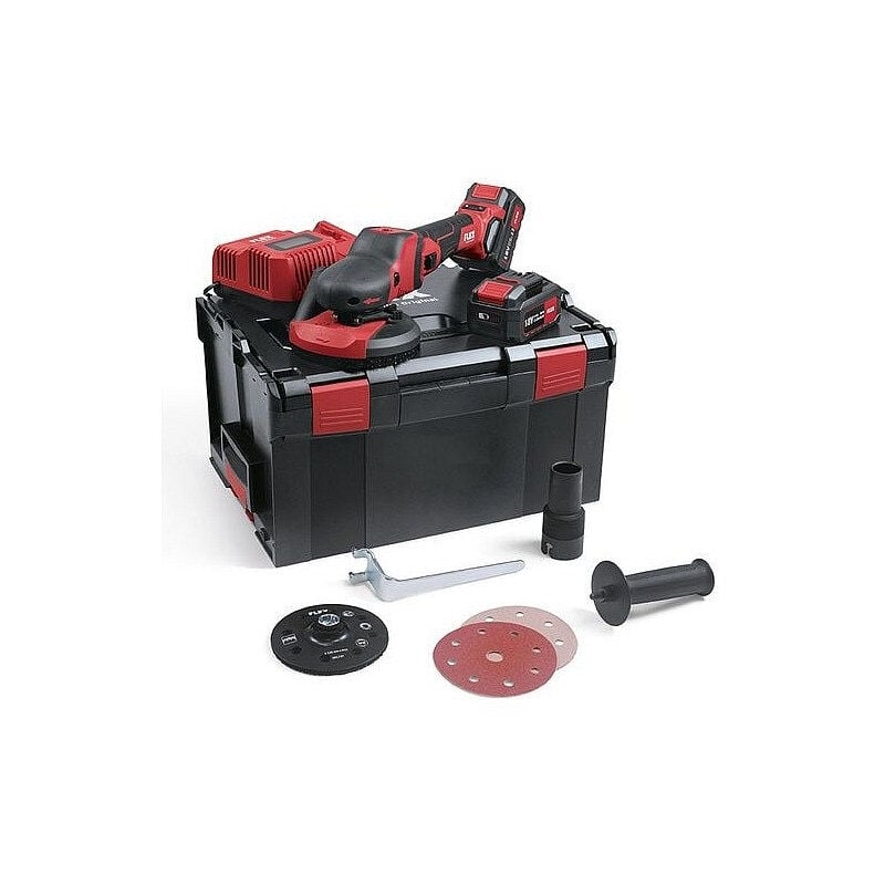 foto del prodotto flex set smerigliatrice 125 18.0 ec 5.0 set supra 18v 504157