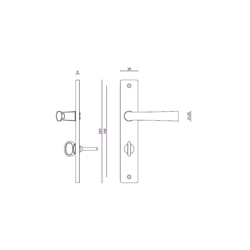 foto del prodotto flex set vachette entr.195 mm cromo satinato preservativo 206417