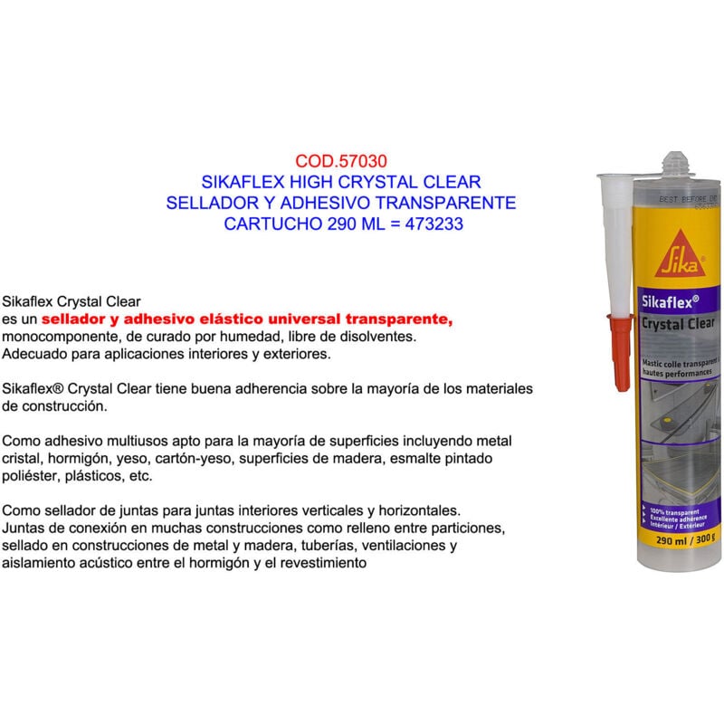foto del prodotto flex sigillante trasparente lucido 290 ml - sika