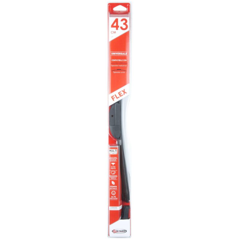 foto del prodotto flex spazzola tergicristallo curva 43 cm 17 universale per auto