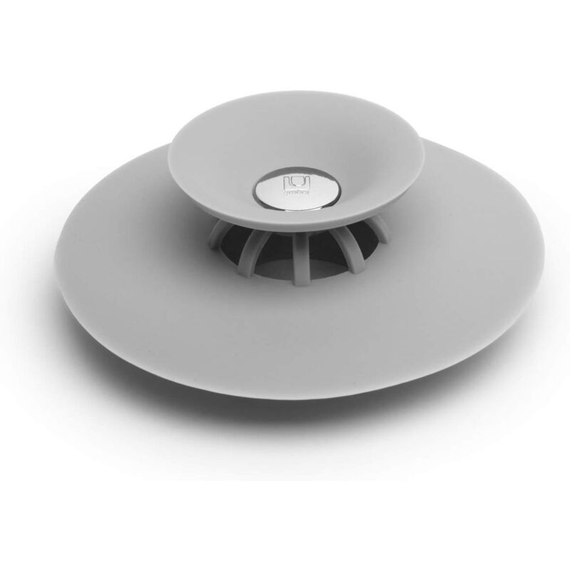 foto del prodotto flex tappo e filtro per capelli, silicone, grigio umbra