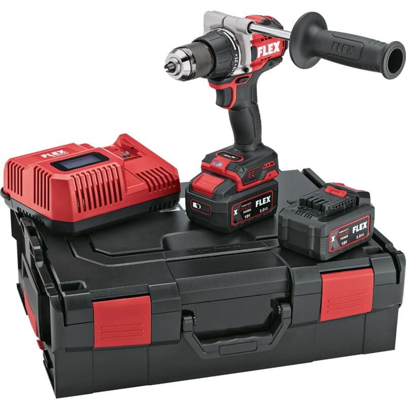 foto del prodotto flex trapano avvitatore a batteria 18v 2 velocit modalit turbo l boxx batteria caricabatterie 531274