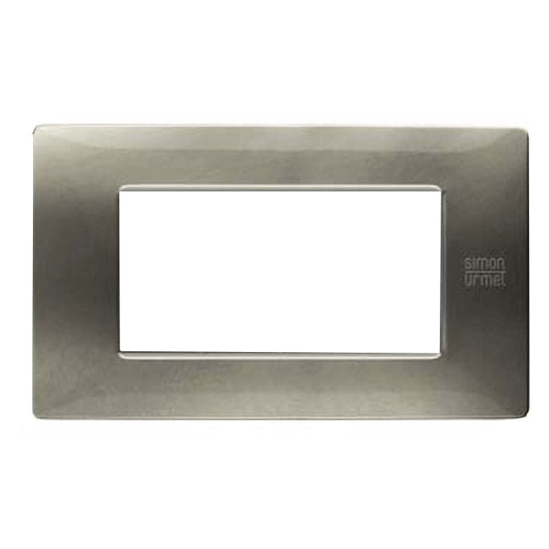 foto del prodotto flexa placca 4 moduli tecnopolimero colore titanio 11804.tt simon urmet