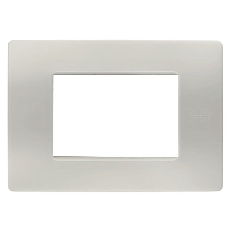foto del prodotto flexa placca in tecnopolmero 3 moduli colore polvere 11803.pv - simon urmet