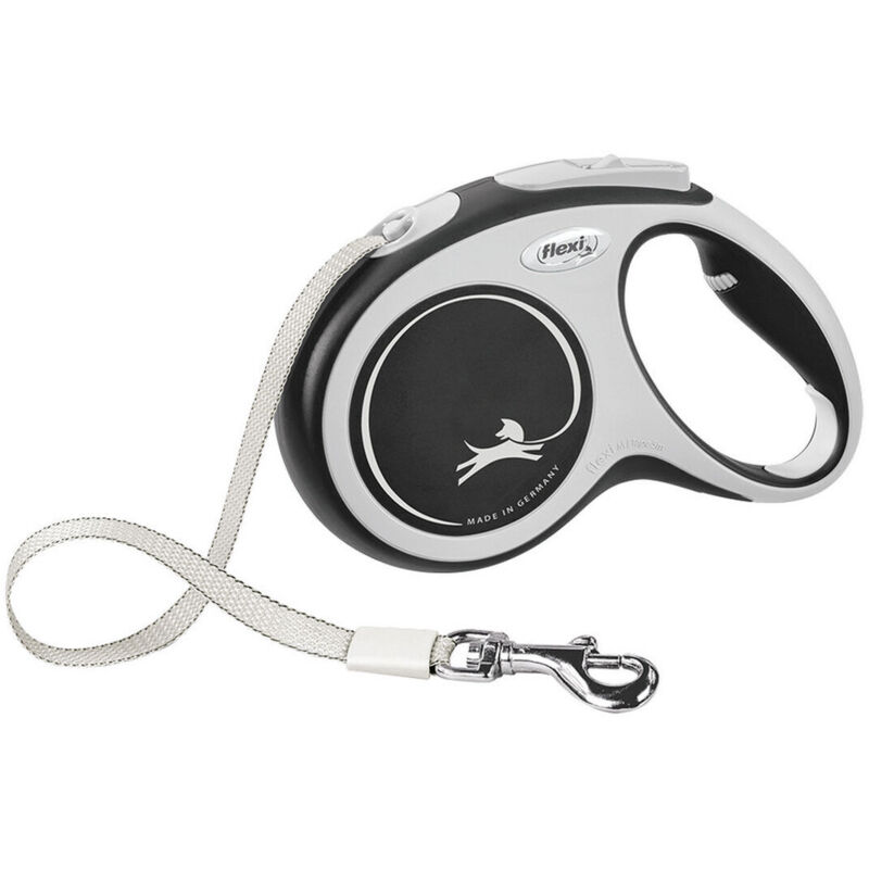 foto del prodotto flexi guinzaglio per cani new comfort 5 m nero taglia l