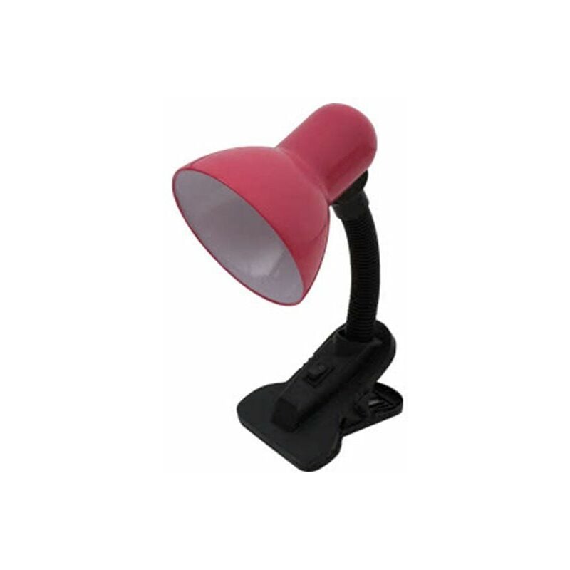 foto del prodotto flexo dedalo rosa 1xe27 pinza 26x11,5x12cm