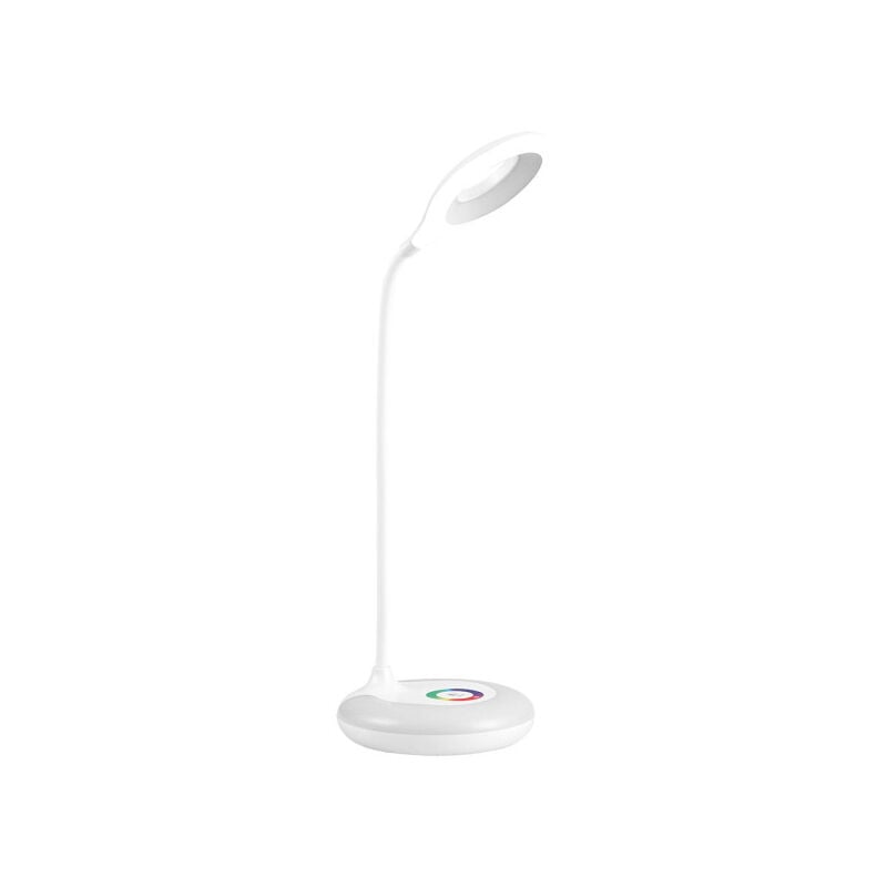foto del prodotto flexo mistico blanco 6w 450lm 6000k rgb luce notturna tactil reg.intensidad inalambrico 39x13x13cm