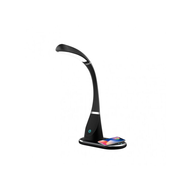 foto del prodotto flexo rejalgar 5w 400lm 3500 6000k nero 45x22,5x24 cm wireless mov.charge 5colori x 3 intensit dimmerabile