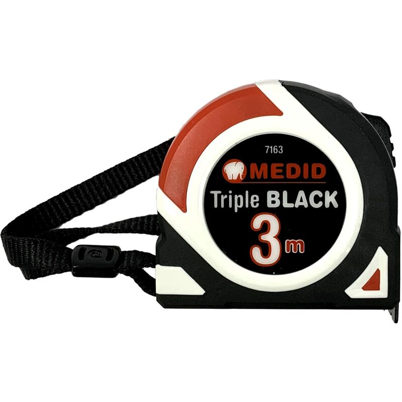 foto del prodotto flexometro 3 mt black ref 7163