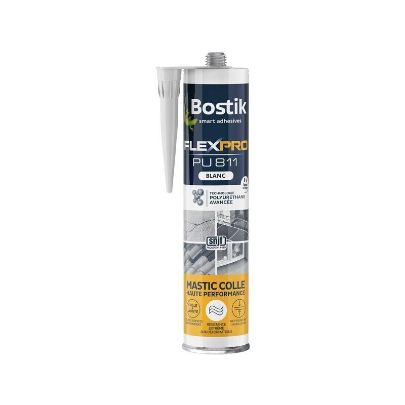 foto del prodotto flexpro pu811 colla poliuretanica bianca per giunti interni esterni cart 300ml bostik