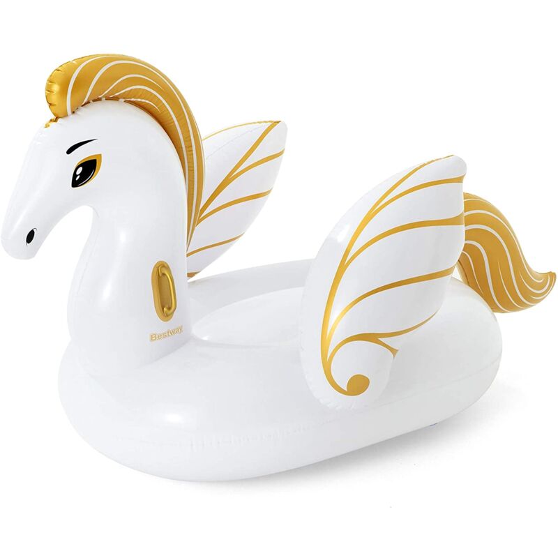 foto del prodotto float n fashion pegaso gonfiabile bianco oro 231 x 150 cm