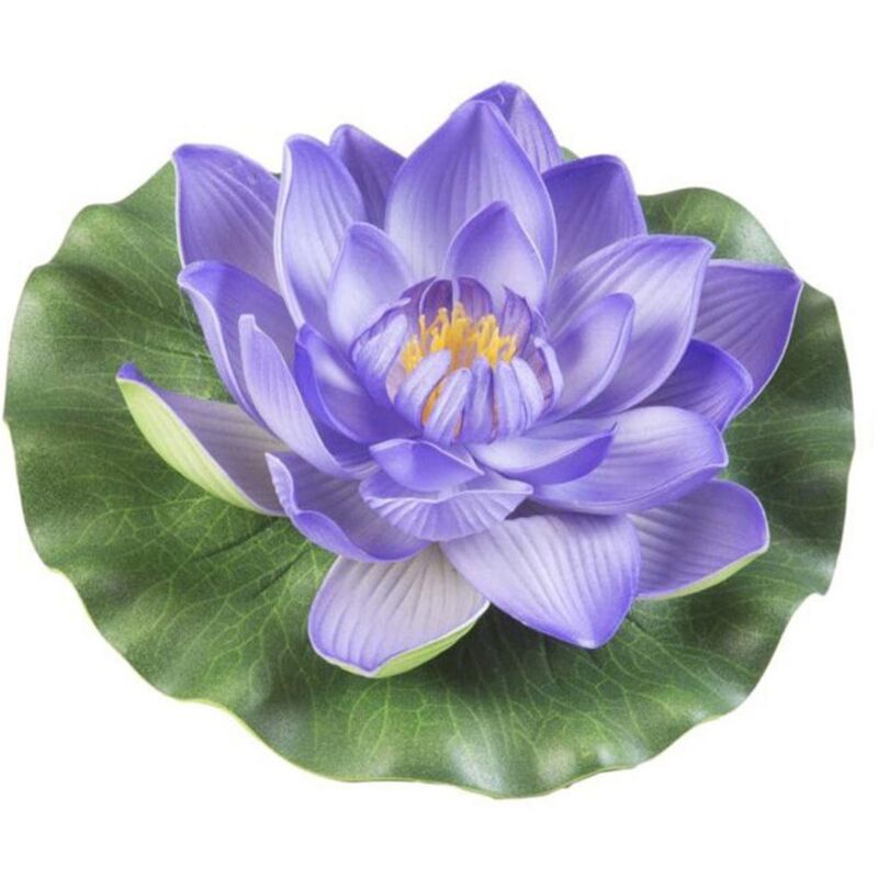 foto del prodotto floating lotus foam purple 17cm decorazione sintetica galleggiante per laghetti velda