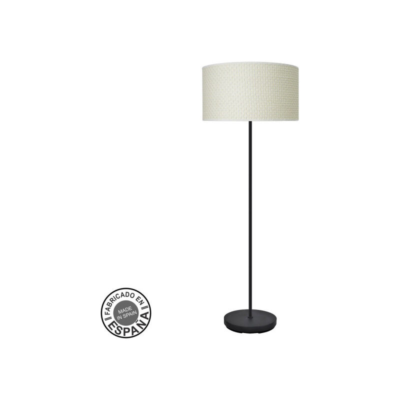 foto del prodotto floor de lounge 1xe27 black canizo white 163x40x40cm moda