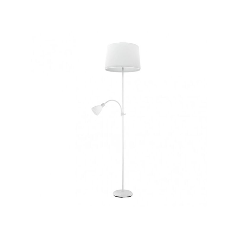 foto del prodotto floor de salon rilon 1xe27 1xe14 c lector whitewhite lampshade 175,5x40x40 cm brand fabrilamp