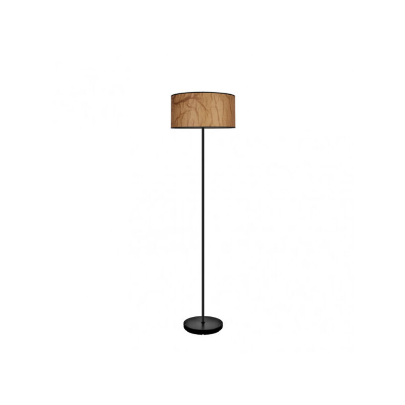 foto del prodotto floor deliving room pergamino con metallo nero modello papiro fabrilamp