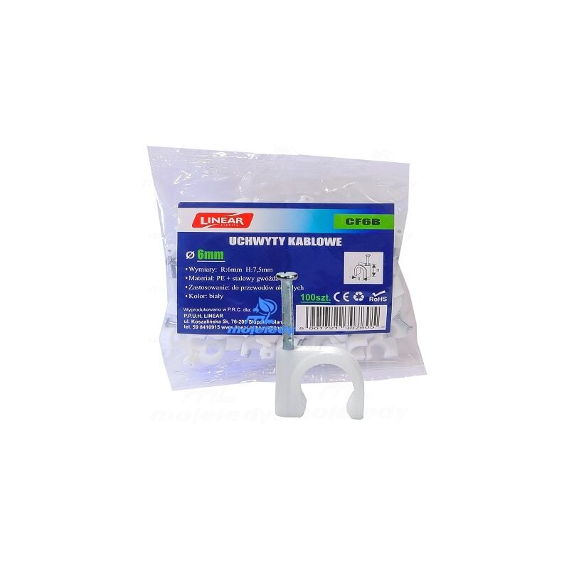 foto del prodotto flop 06 supporto 100 pz. conf. 6x7,5 bianco cf6b