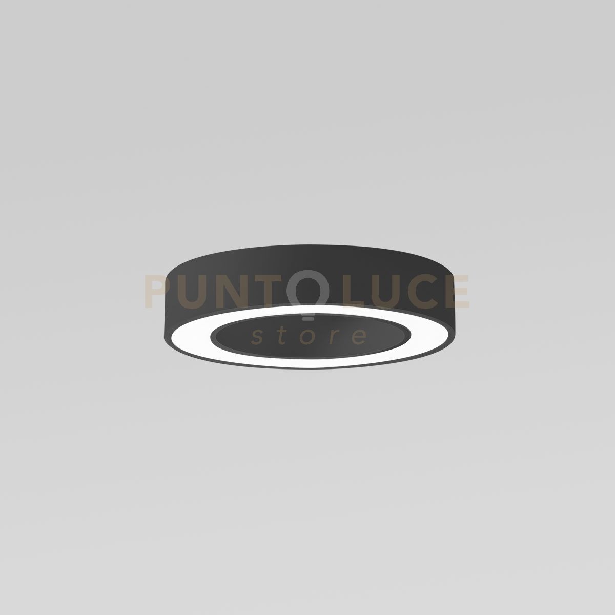 foto del prodotto flor p p plafoniera colore nero a led 3000k 2100lm 30w dimmerabile d.40cm