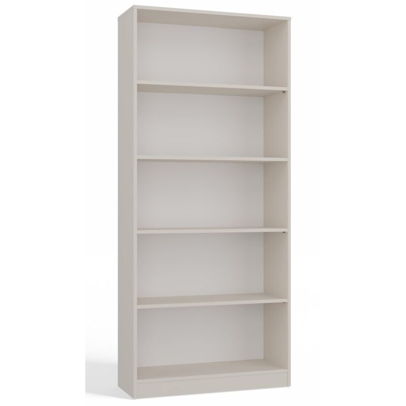 foto del prodotto florence libreria a 5 ripiani dimensioni 182x80x30 cm libreria contenitore