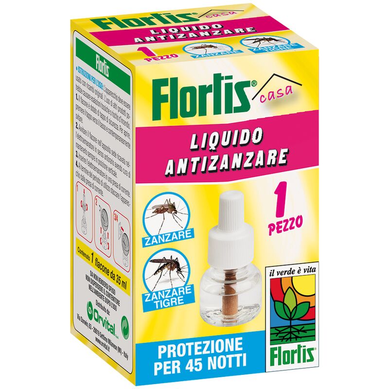 foto del prodotto flortis ricarica liquido antizanzare