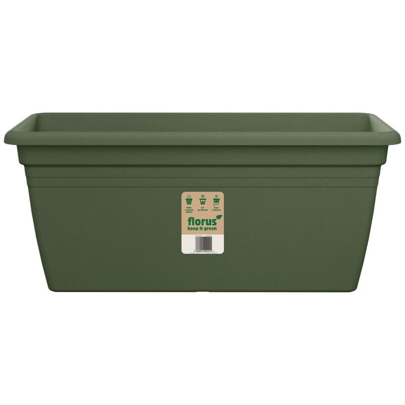 foto del prodotto florus vaso fioriera mediterran terrace trough 80cm verde