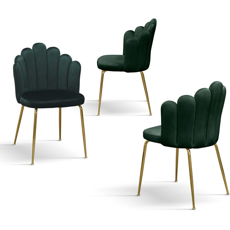 foto del prodotto flow sedia di design moderno in velluto