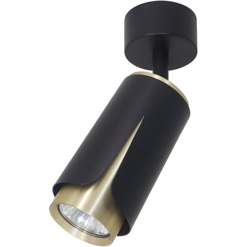 foto del prodotto flower black gold spot 1xgu10