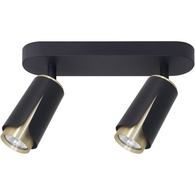 foto del prodotto flower black gold spot 2xgu10