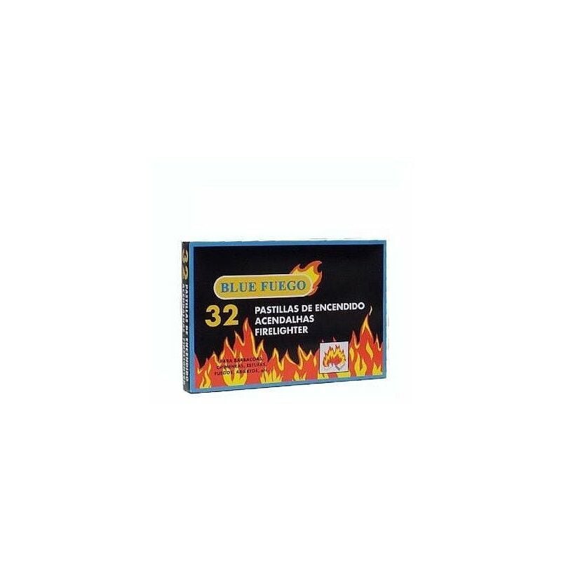 foto del prodotto flower box di 32 pillole per il fuoco blu per camini, stufe, barbecue ,,,