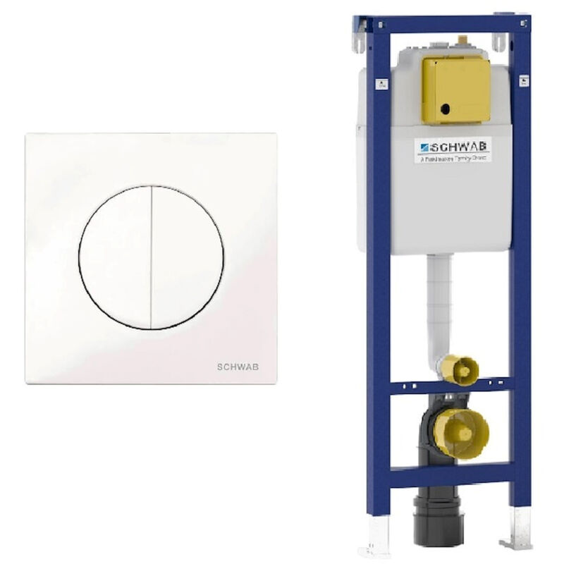 foto del prodotto fluidmaster placca atena duo bianco cassetta wc sospeso duplo 380 premium codice prod 4060414401 4060452506