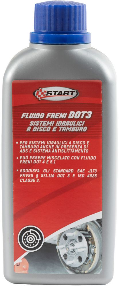 foto del prodotto fluido freni dot 3 per sistemi idraulici a disco e tamburo 250ml