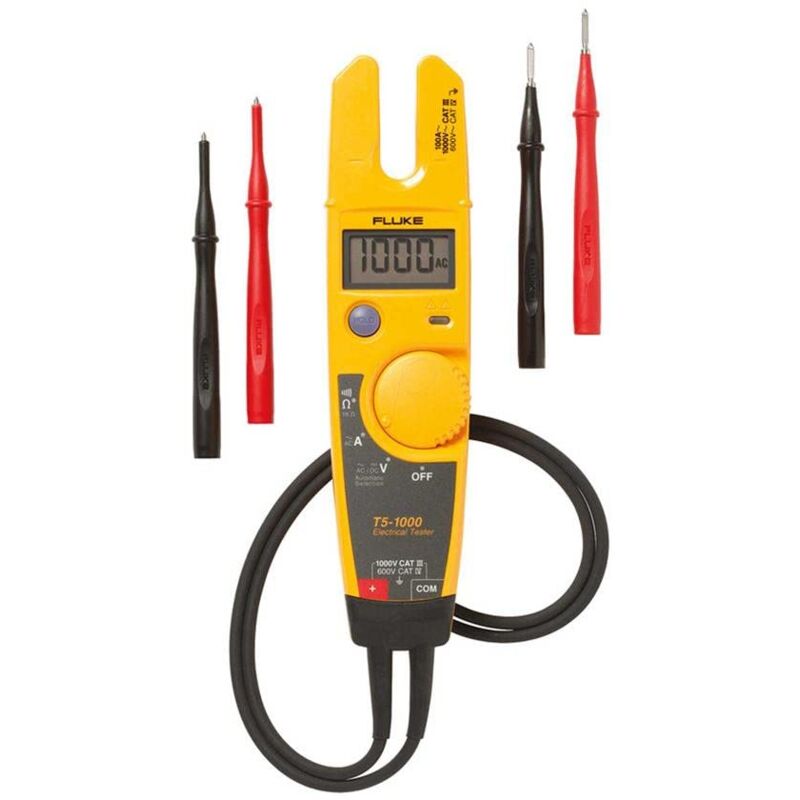 foto del prodotto fluke t5 1000 kit contenente tester di continuit , custodia h5 e indicatore di voltaggio 1 ca