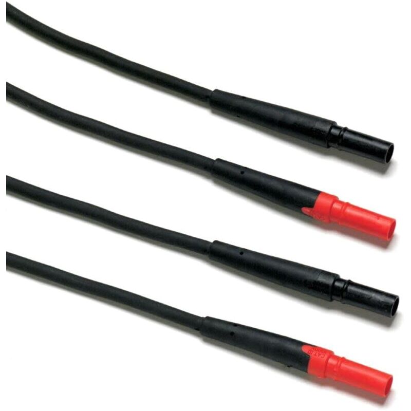foto del prodotto fluke tl27 coppia di cavi banana dritto banana dritto r n, l 1.5m