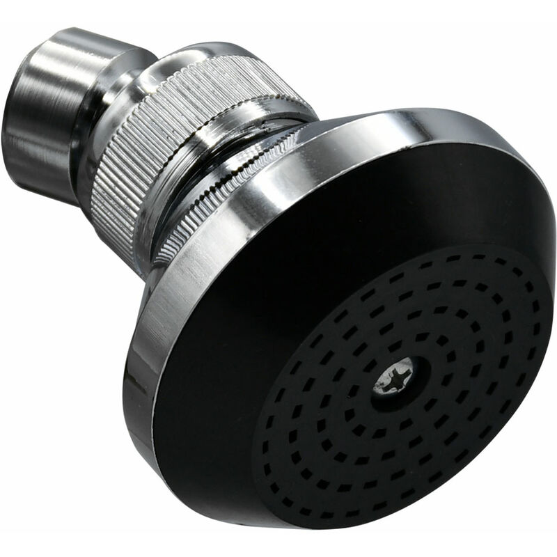 foto del prodotto fluxy soffione linea black abs cromato
