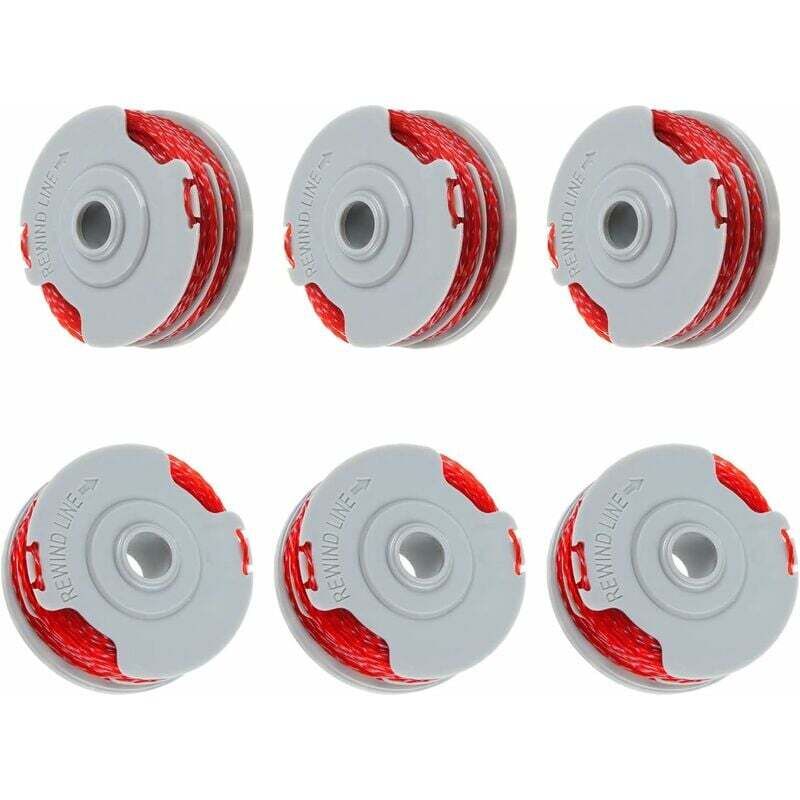 foto del prodotto flymo fly021 confezione da 6 bobine di filo doppio da 0,15 cm e 11 m, compatibili con contour 500 xt, power trim mini auto st xt plus 6 bobine 