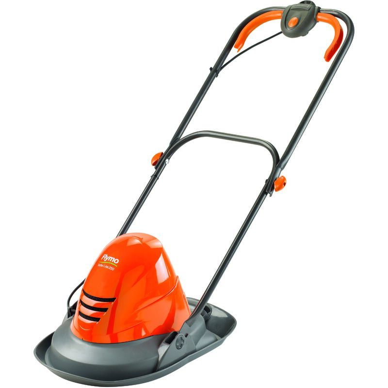 foto del prodotto flymo rasaerba elettrico a cuscino d aria 1400 w, larghezza taglio 25 cm turbolite fl52 