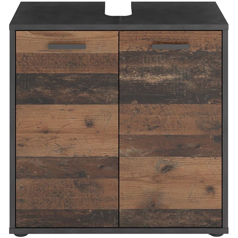 foto del prodotto fmd mobile sottolavabo a 2 ante effetto rovere l60 cm x h59 cm madoc