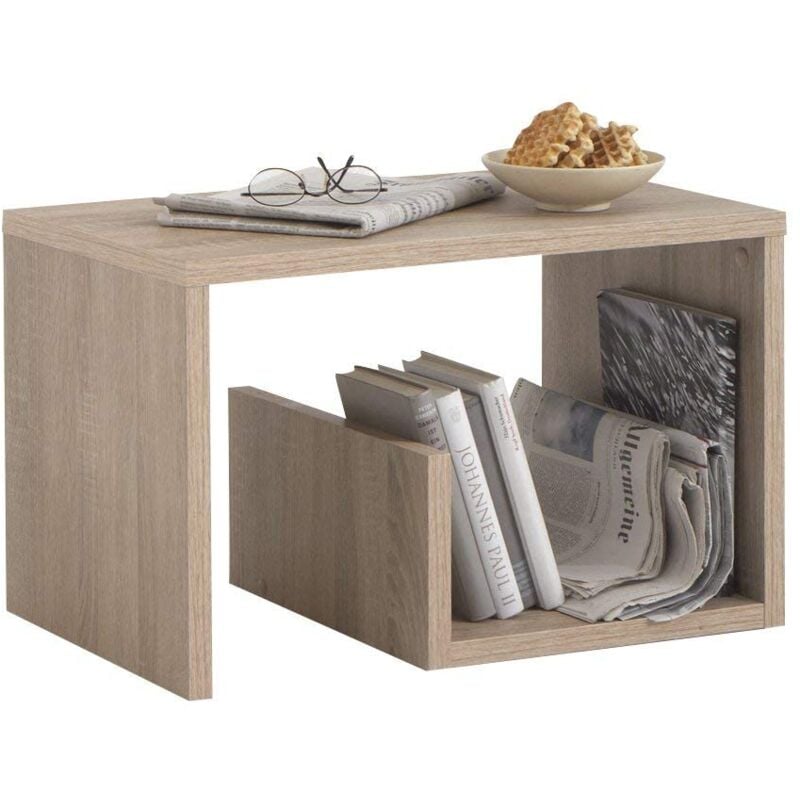 foto del prodotto fmd - tavolino - decorazione rovere - l59 x h38 x p36 cm - fabbricato in germania