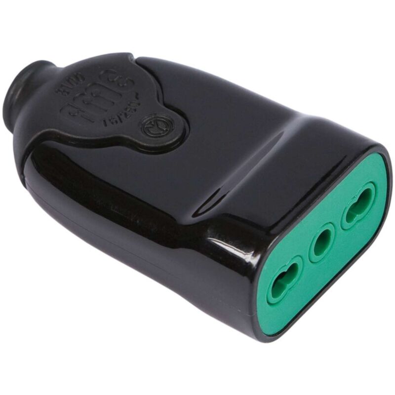 foto del prodotto fme 81.001 presa bipasso 2p t nero