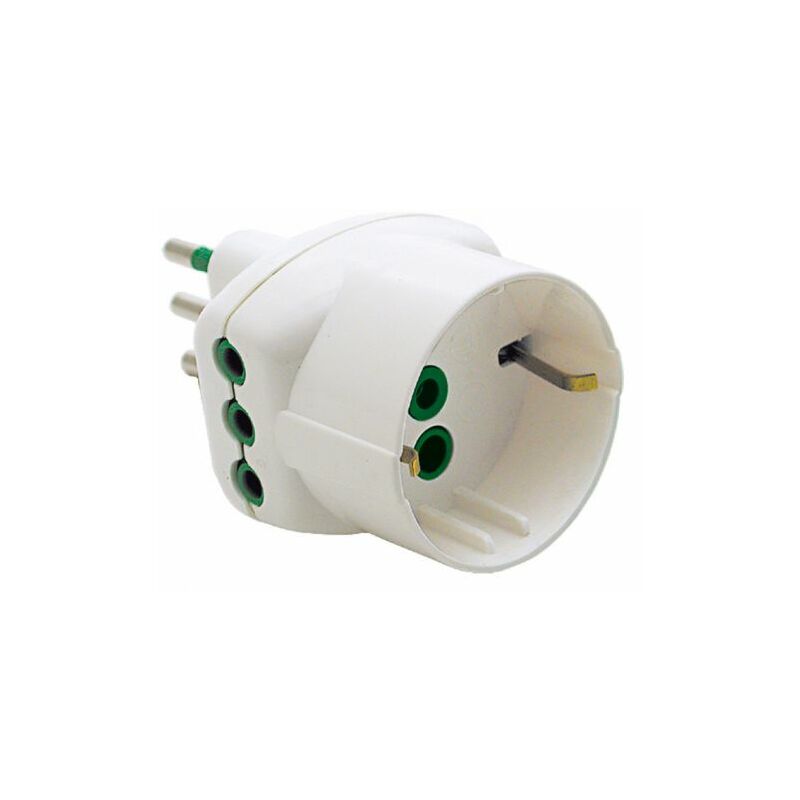 foto del prodotto fme 82.210 adattatore 10a 2p t a 2 prese schuko