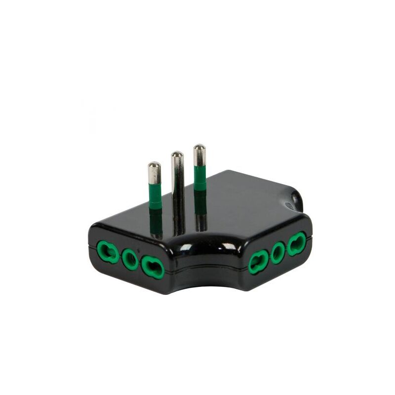 foto del prodotto fme 82.221 adattatore 16a 2p t 3 prese 2p t bip nero